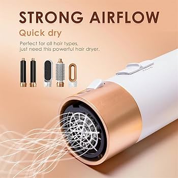 -in-1 Hot Air Brush and Comb Set – Hair Dryer Styler"