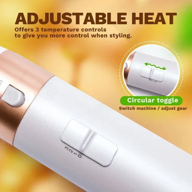 -in-1 Hot Air Brush and Comb Set – Hair Dryer Styler"