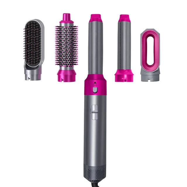 -in-1 Hot Air Brush and Comb Set – Hair Dryer Styler"